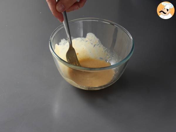 Vihannes-tagliatelle-salaatti maapähkinäkastikkeella - Valmistelu askel 1