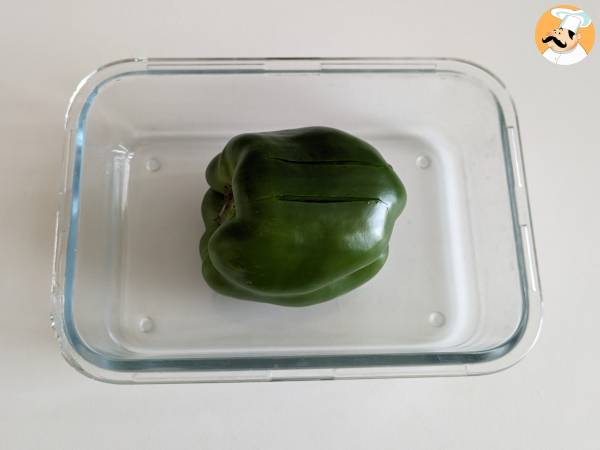 Miten paprikat kuoritaan mikroaaltouunissa - Valmistelu askel 2