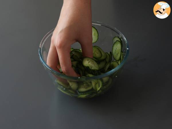 Japanilainen suolakurkkusalaatti - Valmistelu askel 3