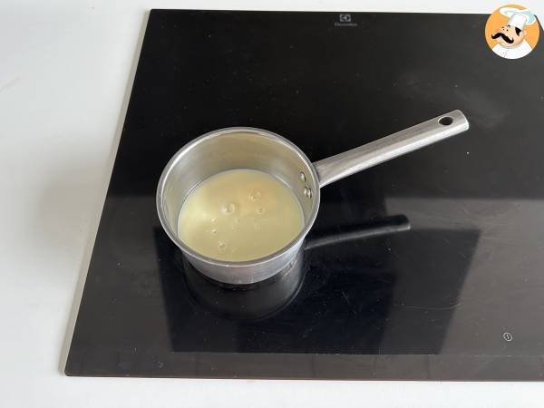 Maapähkinäbrigadeiro, herkullinen brasilialainen makea - Valmistelu askel 1