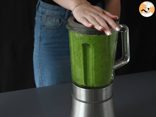 Detox vihreä mehu ilman uuttimen, maksimaalinen vitamiineja! - Valmistelu askel 4