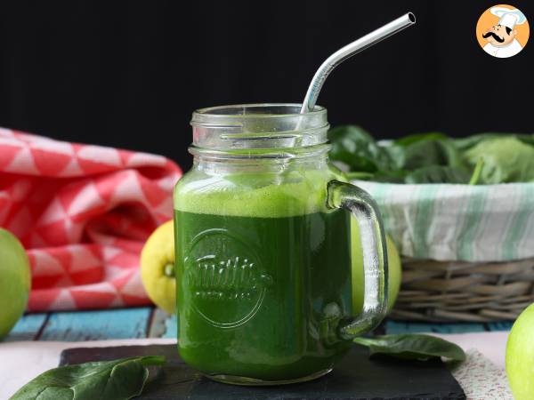 Detox vihreä mehu ilman uuttimen, maksimaalinen vitamiineja! - Valmistelu askel 6