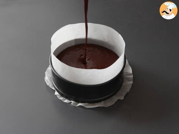 Suklaa-päärynäfudge, superhelppo jälkiruoka, jossa on vain 2 ainesosaa! - Valmistelu askel 5