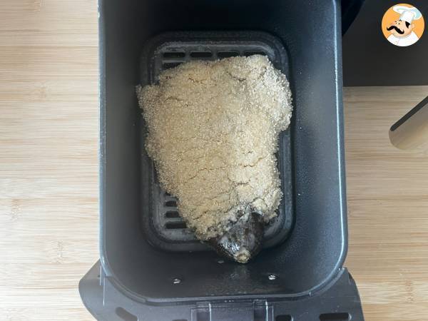 Paneroitu munakoiso Milanolaiseen tyyliin, mutta kasvissyöjä - Air Fryer ruoanlaitto - Valmistelu askel 10