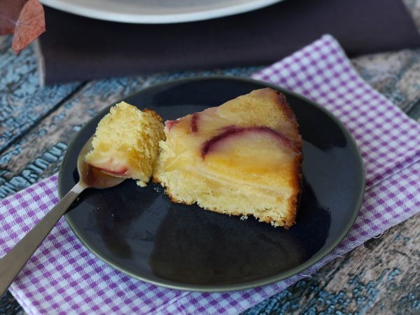 Persikkakakku, kostea, sulava ja karamellisoitu - Valmistelu askel 7