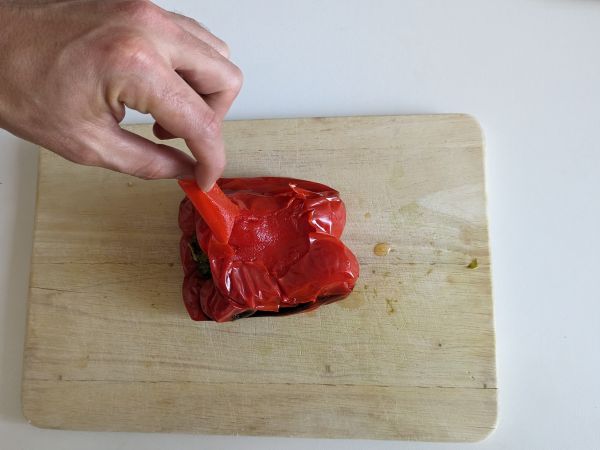 Punapippurihummus - Valmistelu askel 4