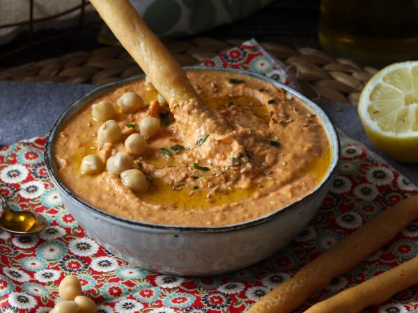Punapippurihummus - Valmistelu askel 7