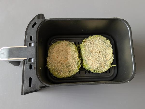 Kesäkurpitsa- ja perunahampurilaiset ilmakäristimessä - Valmistelu askel 8