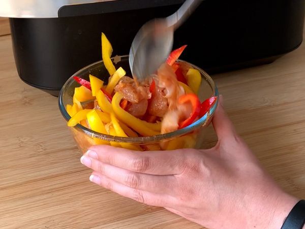 Fajitakset Air Fryerissa: herkullinen täyte hetkessä! - Valmistelu askel 2