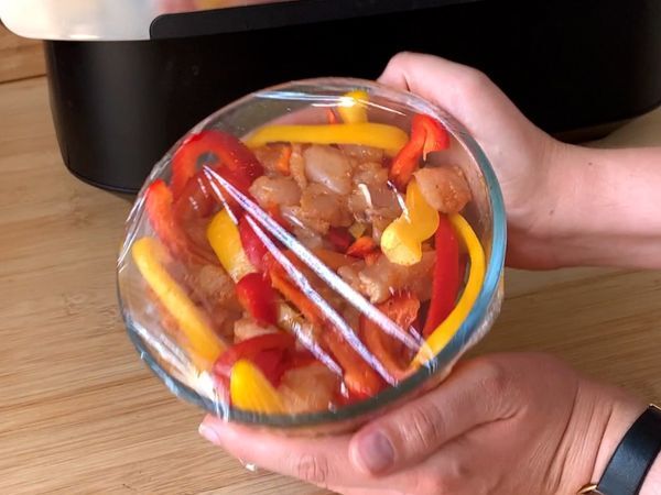Fajitakset Air Fryerissa: herkullinen täyte hetkessä! - Valmistelu askel 3