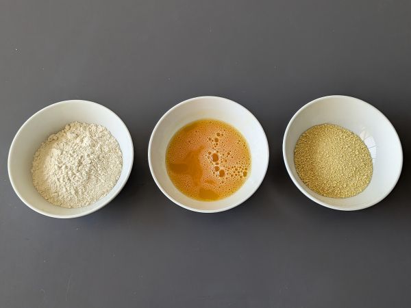 Mozzarelline ilmakeittimessä - Valmistelu askel 2