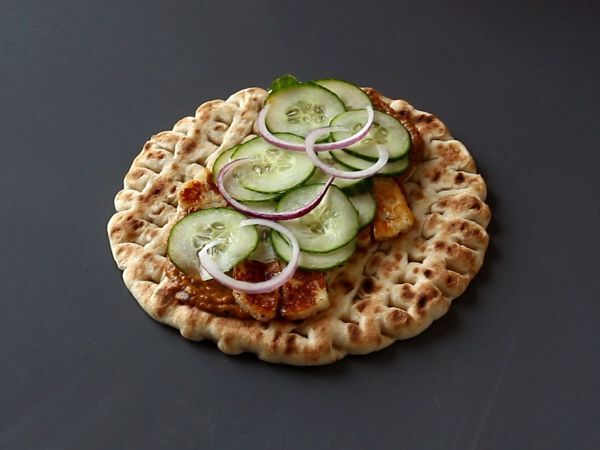 Gyros halloumilla, kasvisversio kreikkalaisesta voileivästä! - Valmistelu askel 8