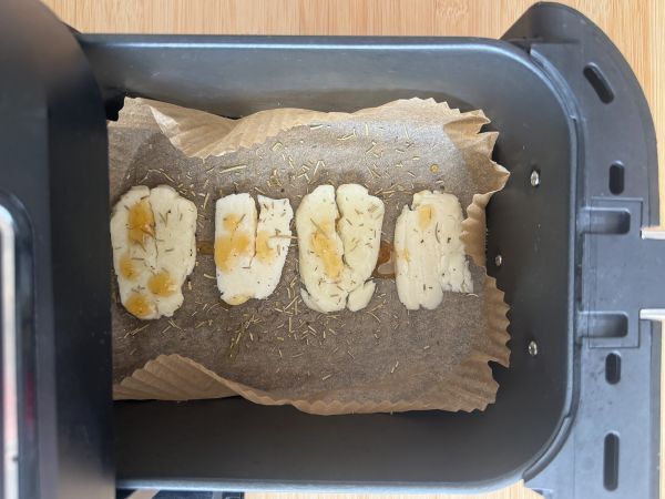 Halloumi hunajalla grillattuna Air Fryerissa - Valmistelu askel 3