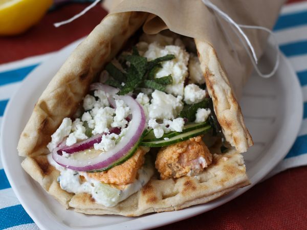 Gyros lohella, täydellinen kreikkalainen kalavoileipä kesäksi! - Valmistelu askel 7