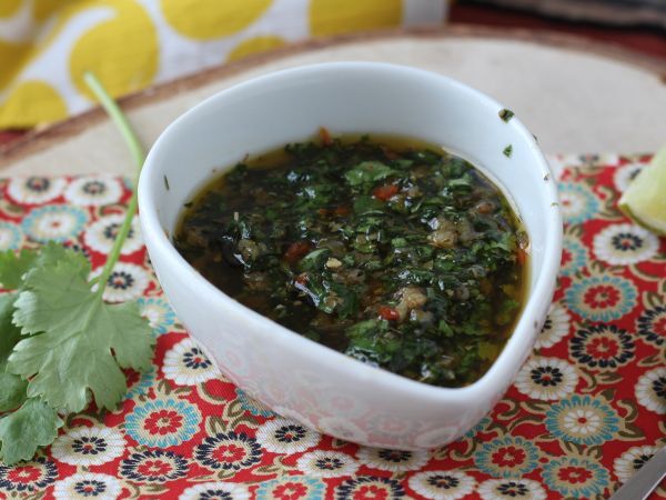 Paistetut perunat chimichurrin kera - Valmistelu askel 6