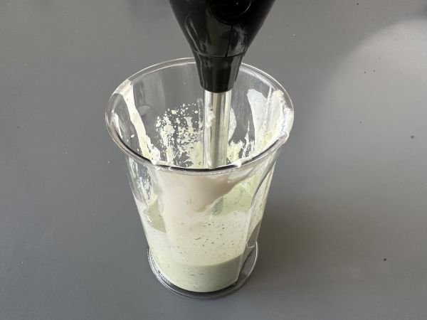 Ricotta- ja basilika-kermapasta - Valmistelu askel 4