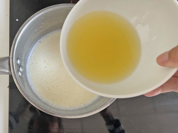 Lemon Posset, uuni ilman sitruunajälkiruoka, jota tulet rakastamaan. - Valmistelu askel 5