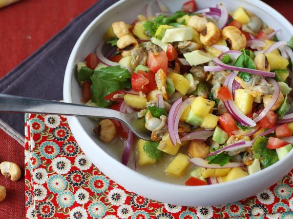 Ceviche purkitettujen sydänsimpukoiden kanssa - Valmistelu askel 4