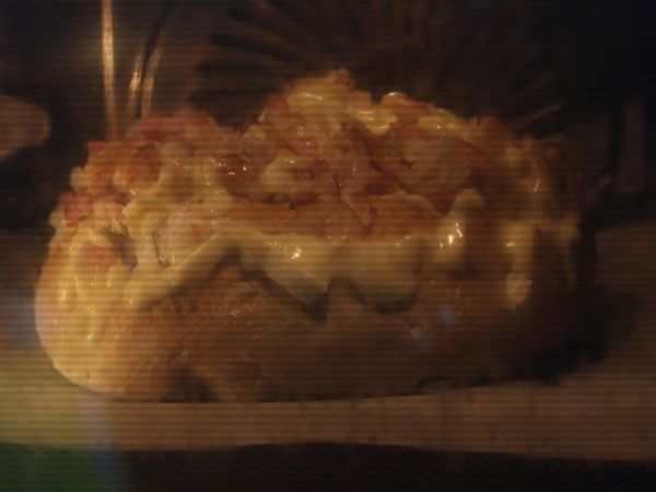 Tartiflette-tyylinen täytetty siilileipä - Valmistelu askel 9