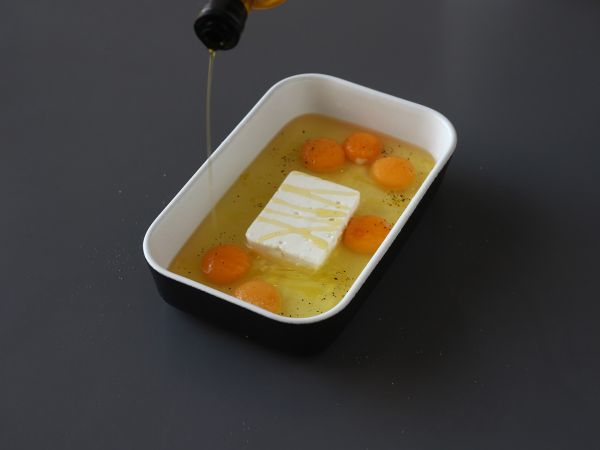 Pehmeä ja superproteiinipitoinen muna-feta-wrap - Valmistelu askel 4
