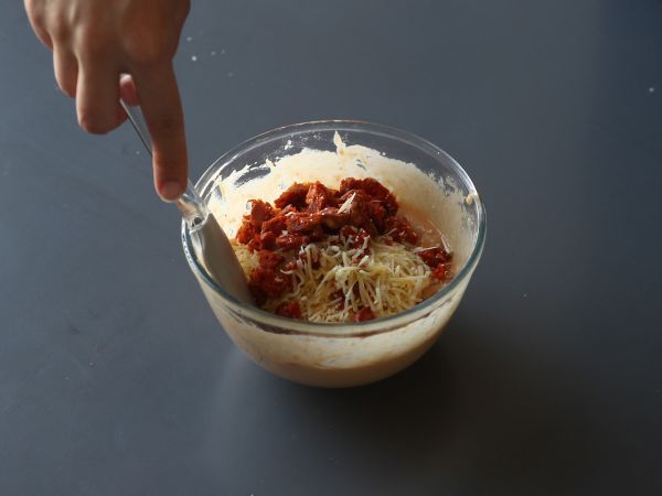 Pehmeät ja mausteiset chorizo-muffinsseja - Valmistelu askel 4