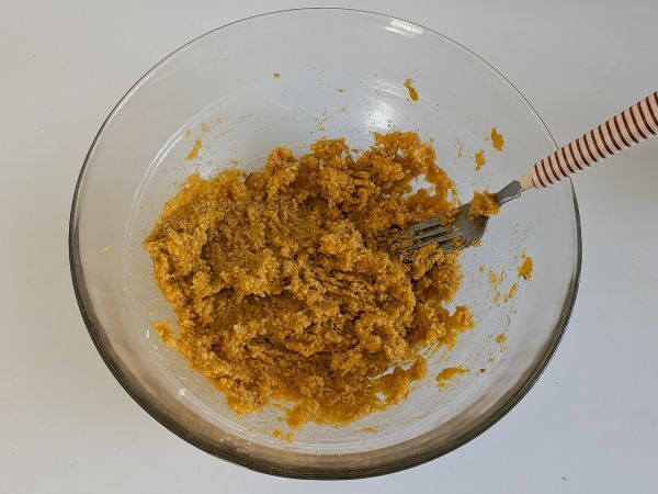 Kurpitsan lihapullat ilmakeittimessä - Valmistelu askel 4
