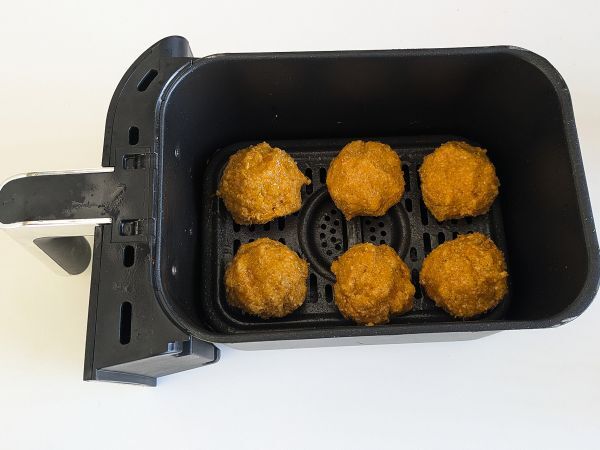 Kurpitsan lihapullat ilmakeittimessä - Valmistelu askel 6