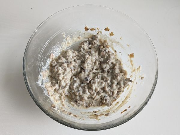 Cannelloni sienet ja makkara: runsas ja maukas ensimmäinen ruokalaji. - Valmistelu askel 9