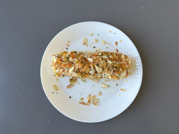 Tuorejuustosalami aprikooseilla ja manteleilla: täydellinen juhlapurtava! - Valmistelu askel 5