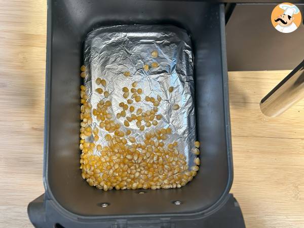 Popcornia Air Fryerissa, se on mahdollista! - Valmistelu askel 2