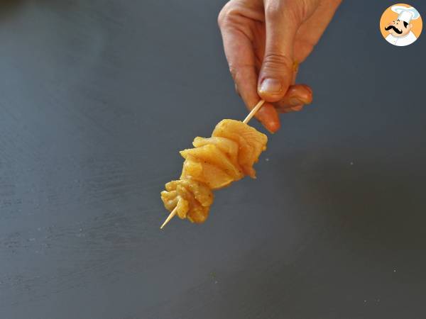 Kanakebab satay-kastikkeella, kulinaarinen matka Aasiaan! - Valmistelu askel 7