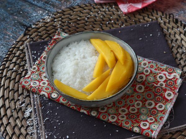 Mango tahmea riisi, super lohdullinen thaimaalainen jälkiruoka - Valmistelu askel 8