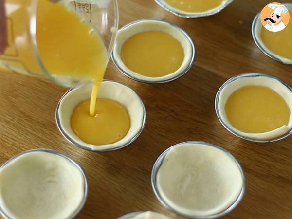 Pastéis de nata ilmakeittimessä. Nopea ja helppo resepti perinteiseen portugalilaiseen makeaan. - Valmistelu askel 6