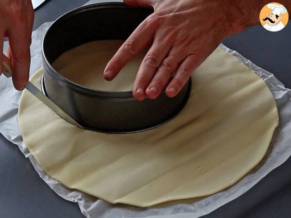 Erittäin kermaista flan pâtissier - Valmistelu askel 2