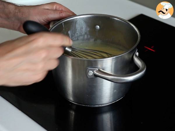 Erittäin kermaista flan pâtissier - Valmistelu askel 6