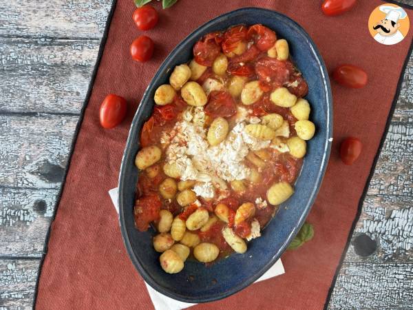 Airfryerilla paistetut feta-gnocchit, super nopea ruokalaji kirsikkatomaateilla ja fetalla! - Valmistelu askel 5