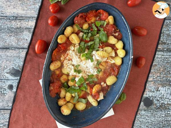 Airfryerilla paistetut feta-gnocchit, super nopea ruokalaji kirsikkatomaateilla ja fetalla! - Valmistelu askel 6