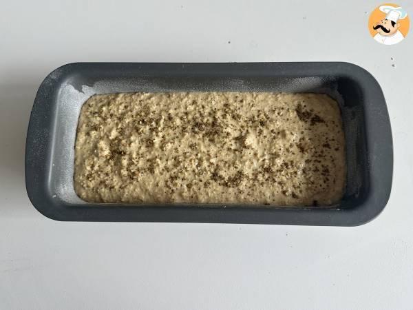 Gluteenitonta kauraleipää jogurtilla ja kananmunalla: proteiinipitoinen, terveellinen ja helppo resepti. - Valmistelu askel 4