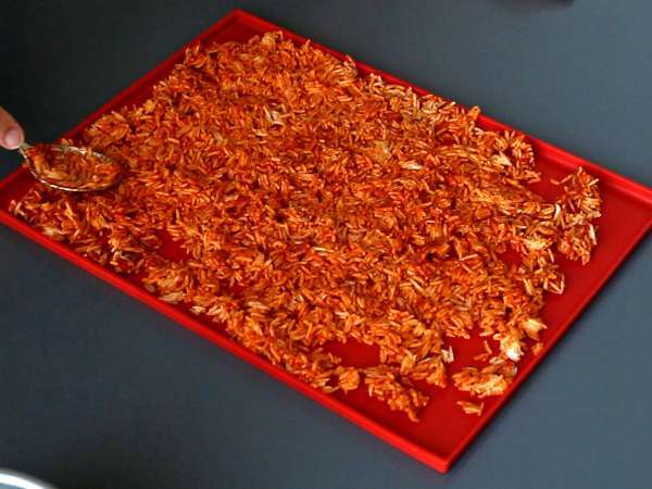 Rapea, mausteinen lohi rapea riisisalaatti! - Valmistelu askel 3