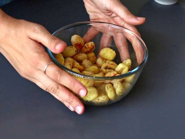 Rapea gnocchi-salaatti, erittäin trendikäs, maukas ja tasapainoinen, täydellinen kesään! - Valmistelu askel 1