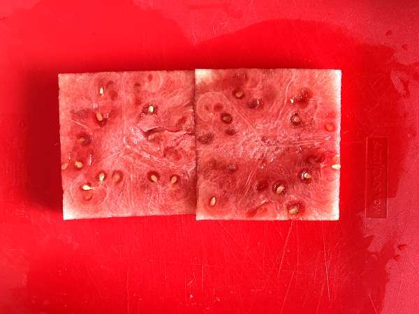 Vesimeloni-feta-rucolavoileipä, kesän raikkain virusresepti! - Valmistelu askel 2