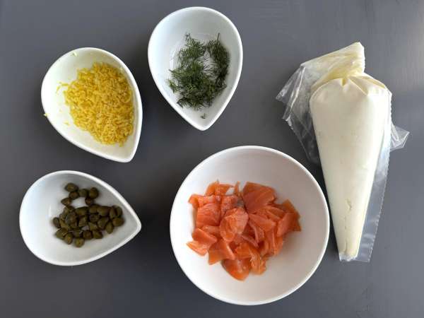 Savulohen aperitiivilevite - Valmistelu askel 1