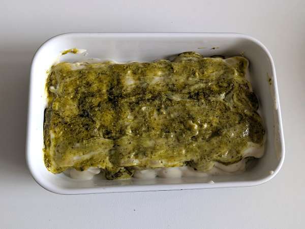 Kermainen pesto cannelloni au gratin: helppo ja maukas resepti - Valmistelu askel 7
