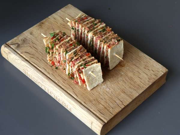 Lavash-kebabvartaat tortillojen kanssa, helppo valmistaa airfryerissa! - Valmistelu askel 9