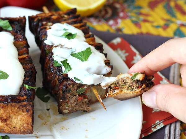 Lavash-kebabvartaat tortillojen kanssa, helppo valmistaa airfryerissa! - Valmistelu askel 11