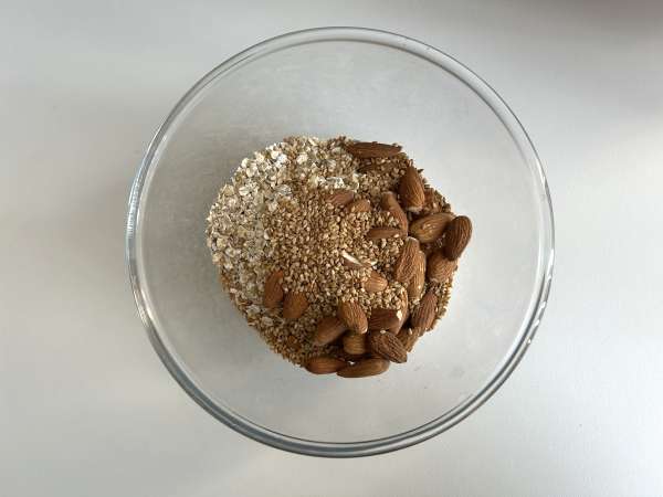 Granola express airfryer, rapeuttaa aamiaisenne - Valmistelu askel 1