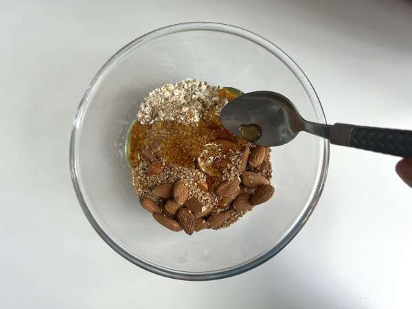 Granola express airfryer, rapeuttaa aamiaisenne - Valmistelu askel 2