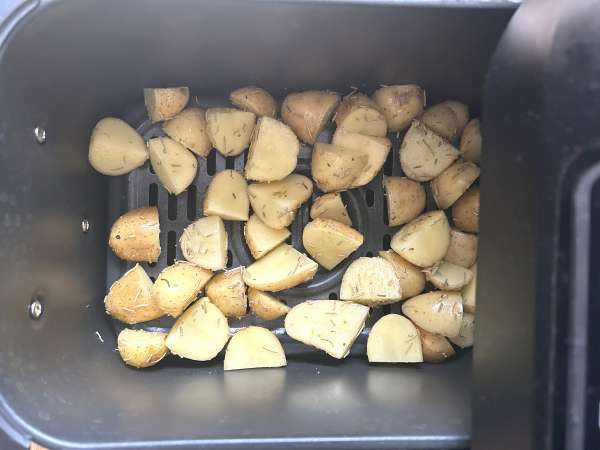Paneroitu jumalten kapriisi airfryer-perunoiden kanssa - Valmistelu askel 2