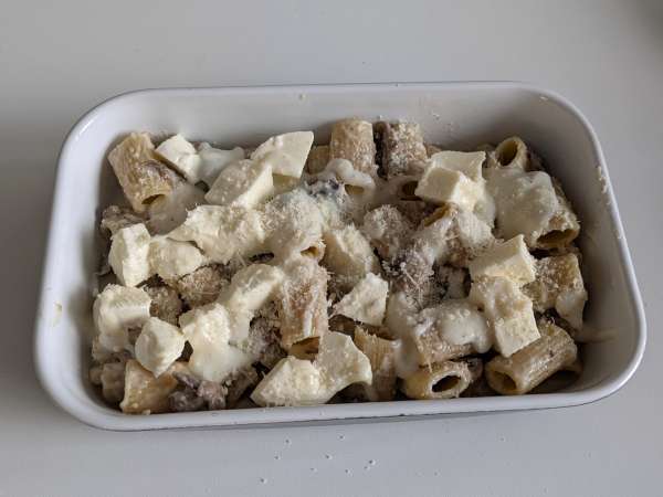 Pasta al forno ai funghi: täydellinen kermainen ja jäntevä resepti syksyyn - Valmistelu askel 8