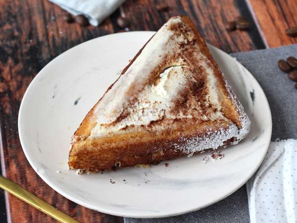 Tiramisun muotoinen tukki ilman muottia kahvin ystäville - Valmistelu askel 11